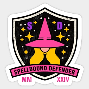 Speelbound Defender Logo Witch Gift Tshirt Sticker